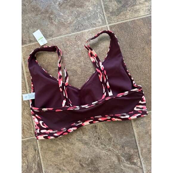 Aerie Goals Plunge Sports Bra Maplewood Size Large - Picture 5 of 7